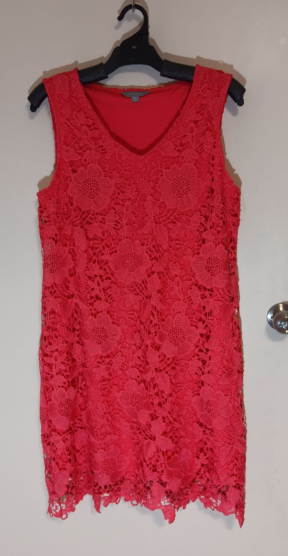 Watermelon/Red Crochet Dress