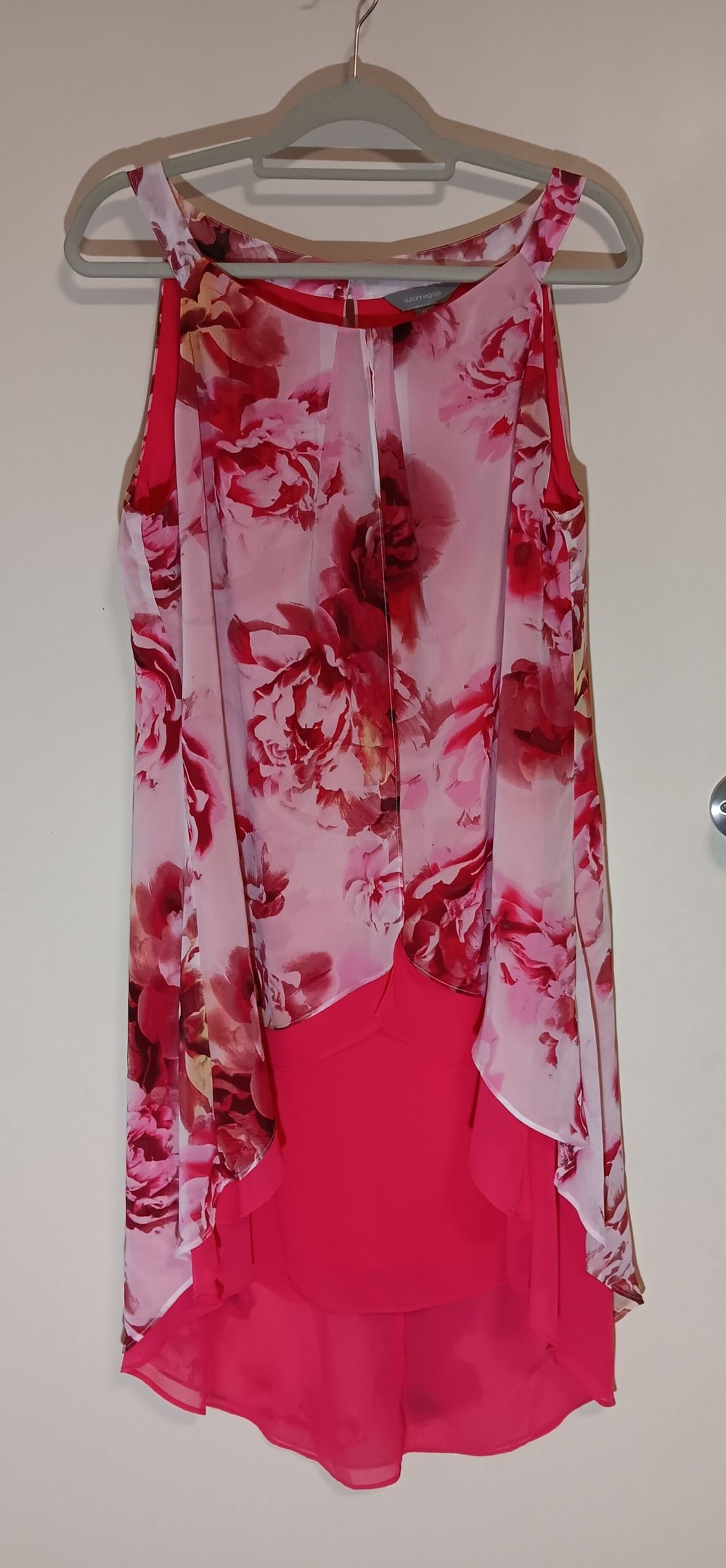 Pink, Floral Print Dress