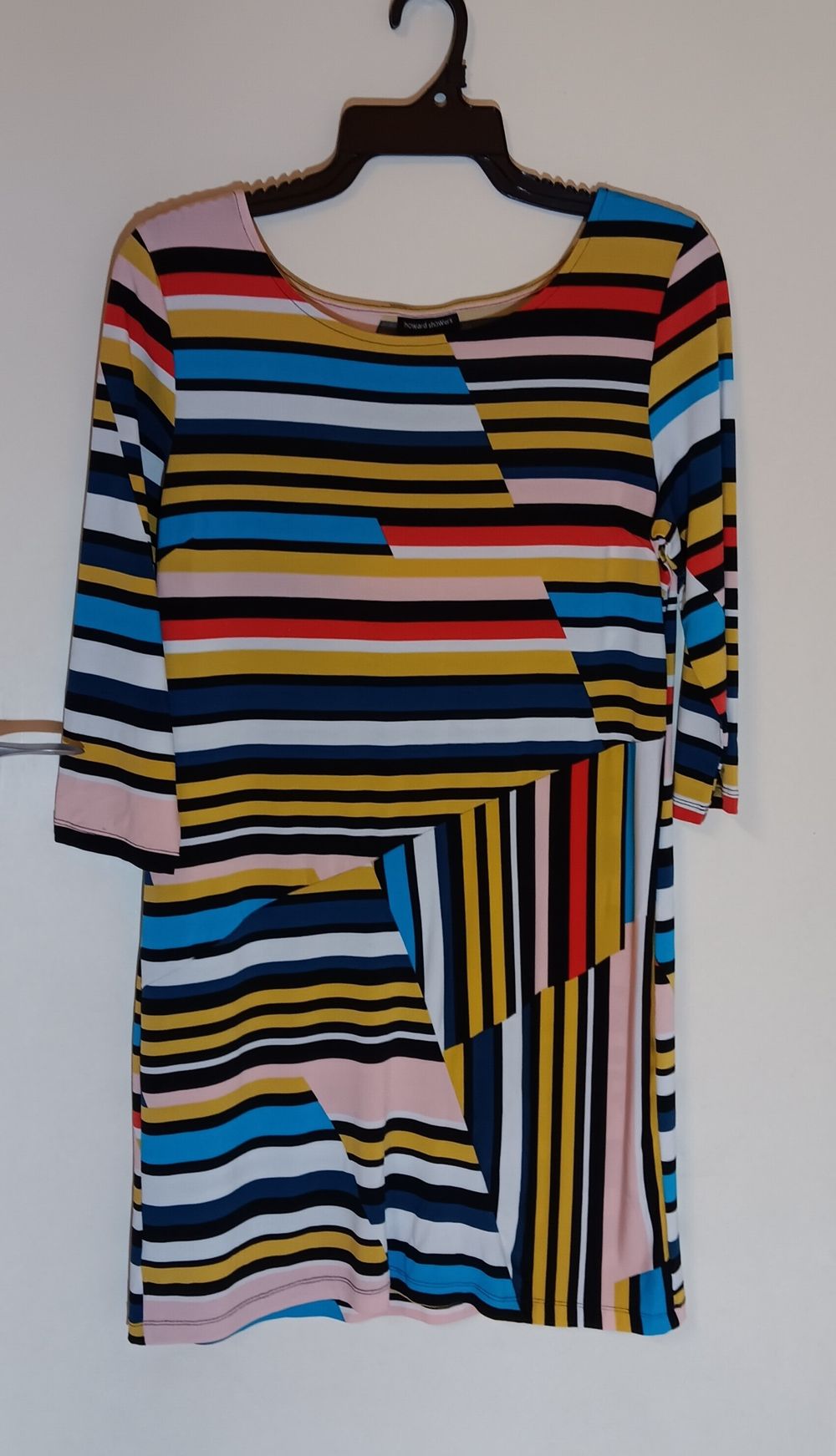 HOWARD SHOWERS Label Stretch Print Dress