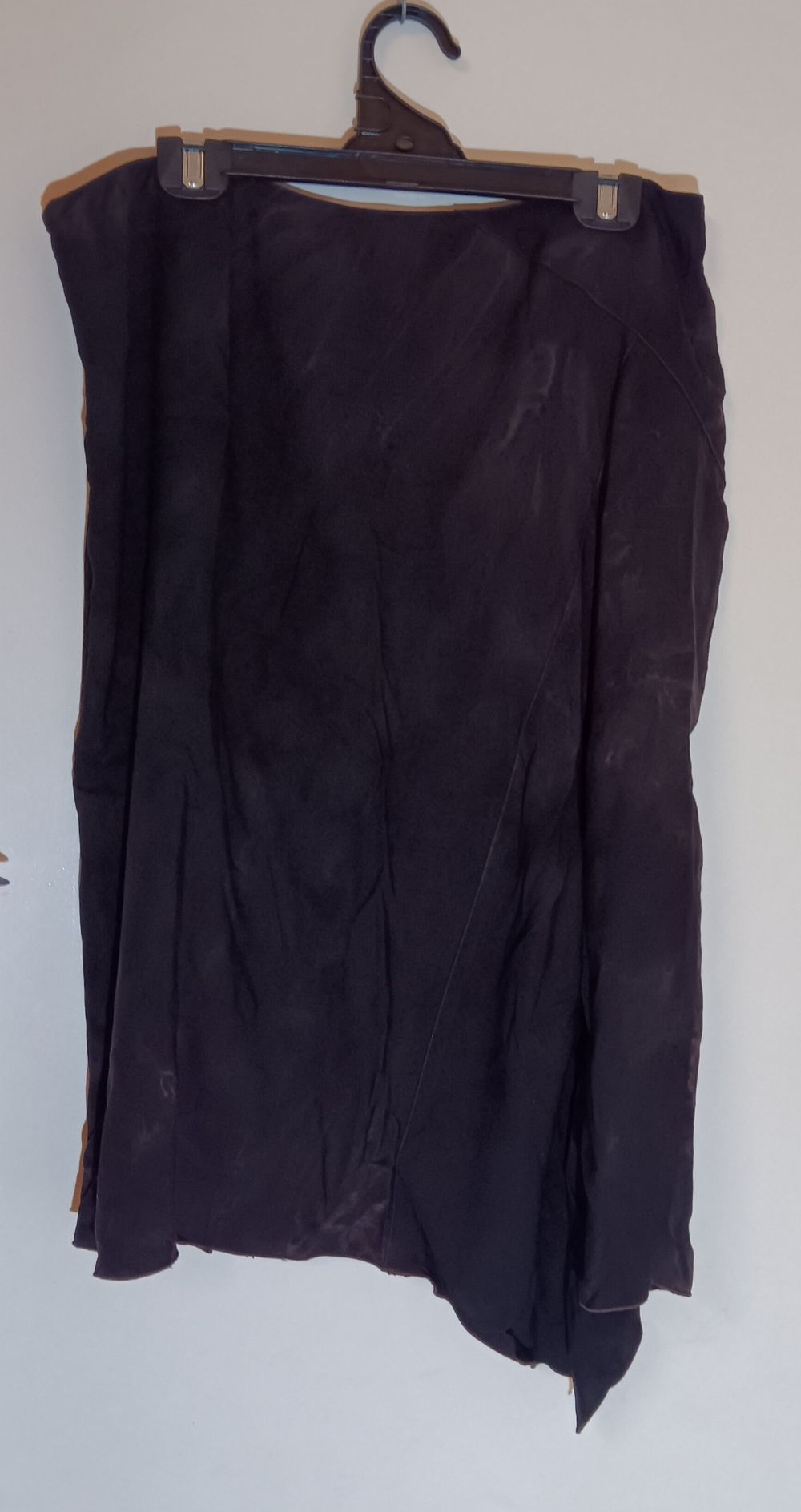 ANNA HOFFMAN Label Dark Brown Tye Dye, Asymmetrical Skirt