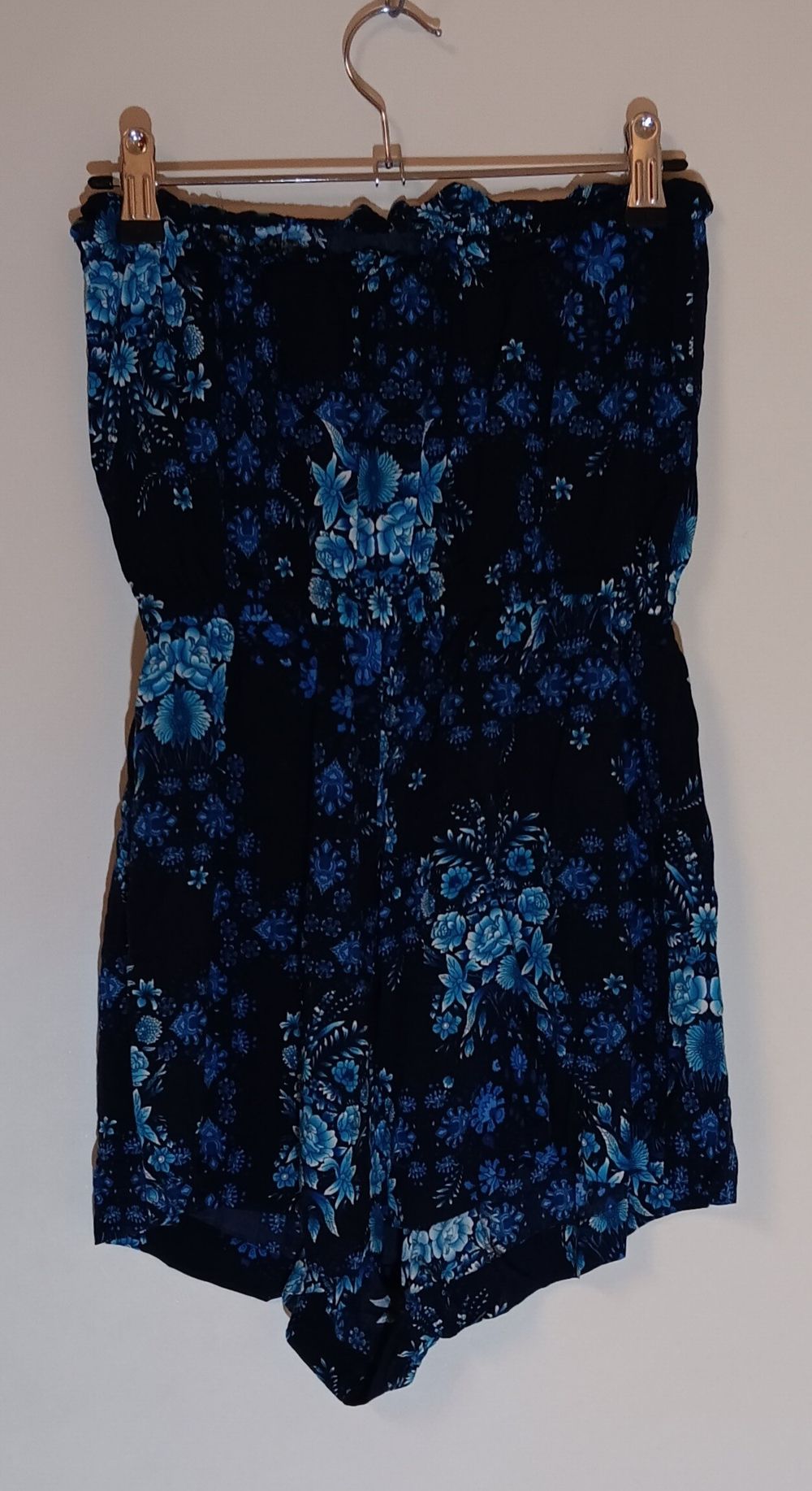SEAFOLLY Label Blue Floral Shorts Playsuit