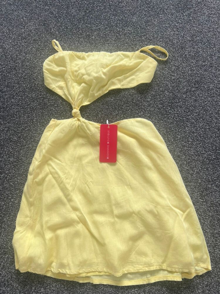 Beginning Boutique Tao Yellow Mini Dress