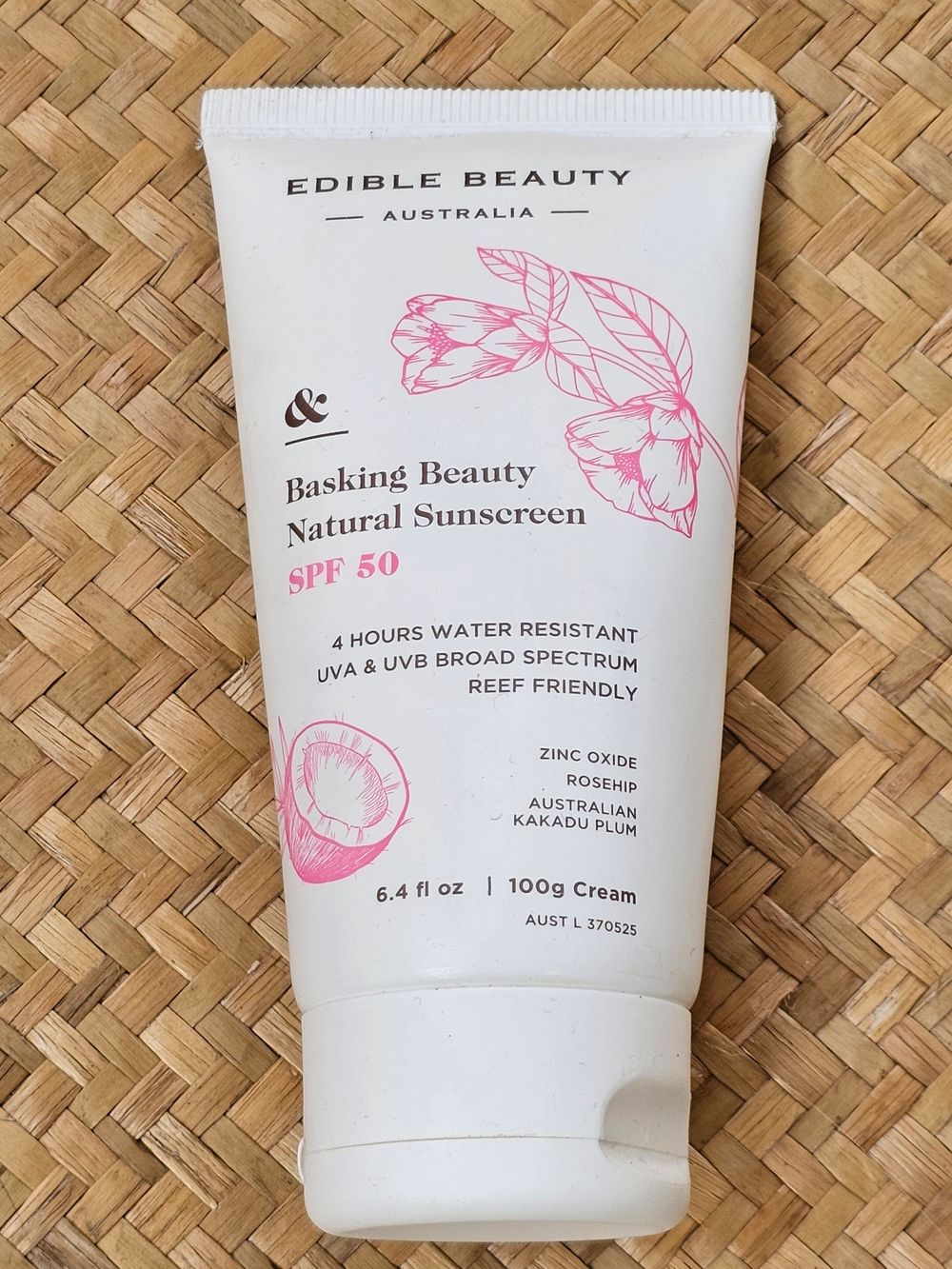 Edible Beauty Natural Sunscreen SPF 50