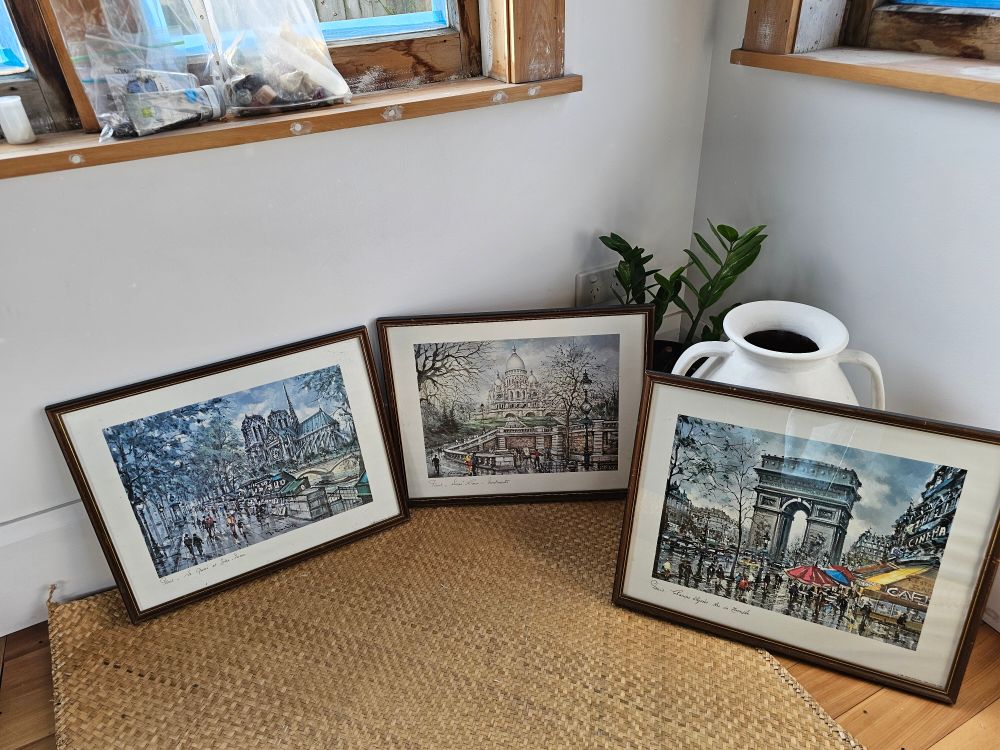 3 beautiiful Paris Prints