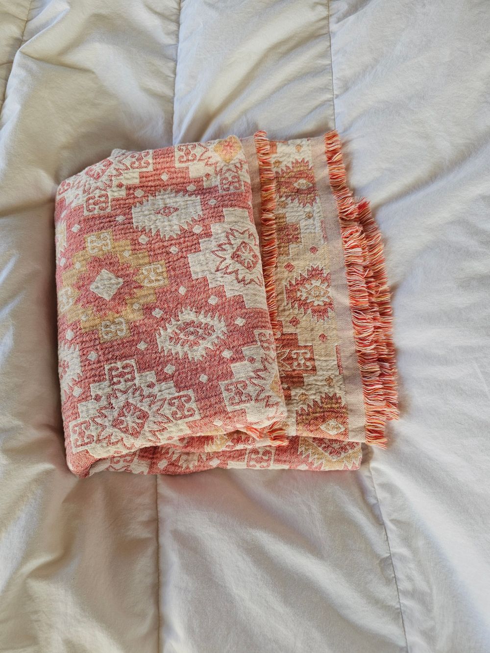 Cotton wrap/scarf/throw from Greece