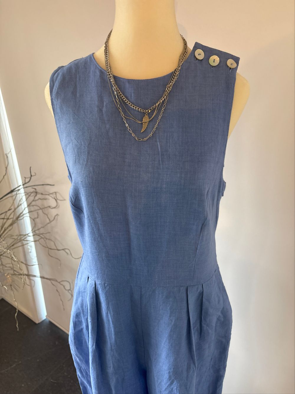 RUBY Blue Sleeveless Playsuit