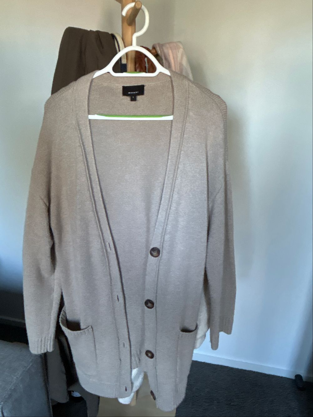 Moochi Beige Cardigan Size S