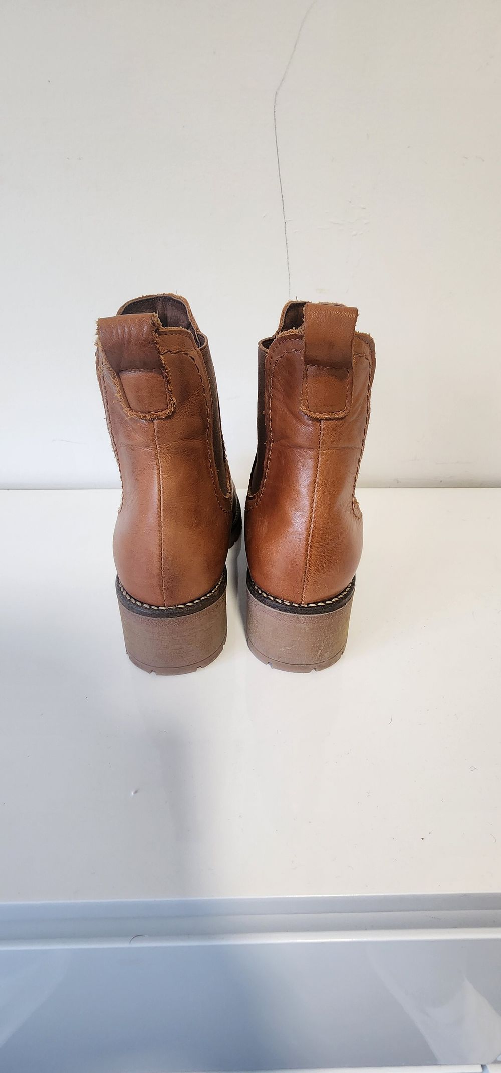 Softlux Brown Leather Chelsea Boots