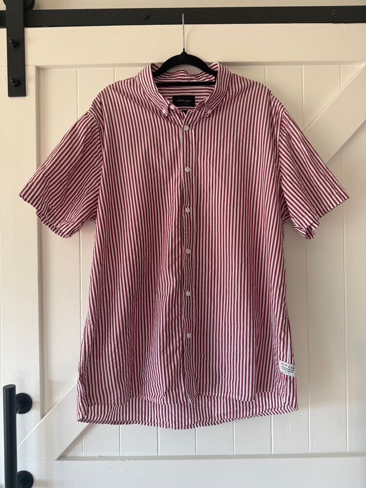 Huffer Red White Striped Shirt
