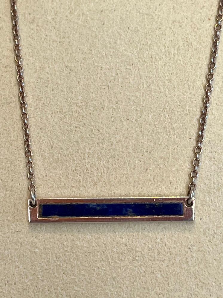 SAMANTHA WILLS ROAD TO TULUM NECKLACE 14K ROSE GOLD VERMEIL WITH LAPIS LAZULI