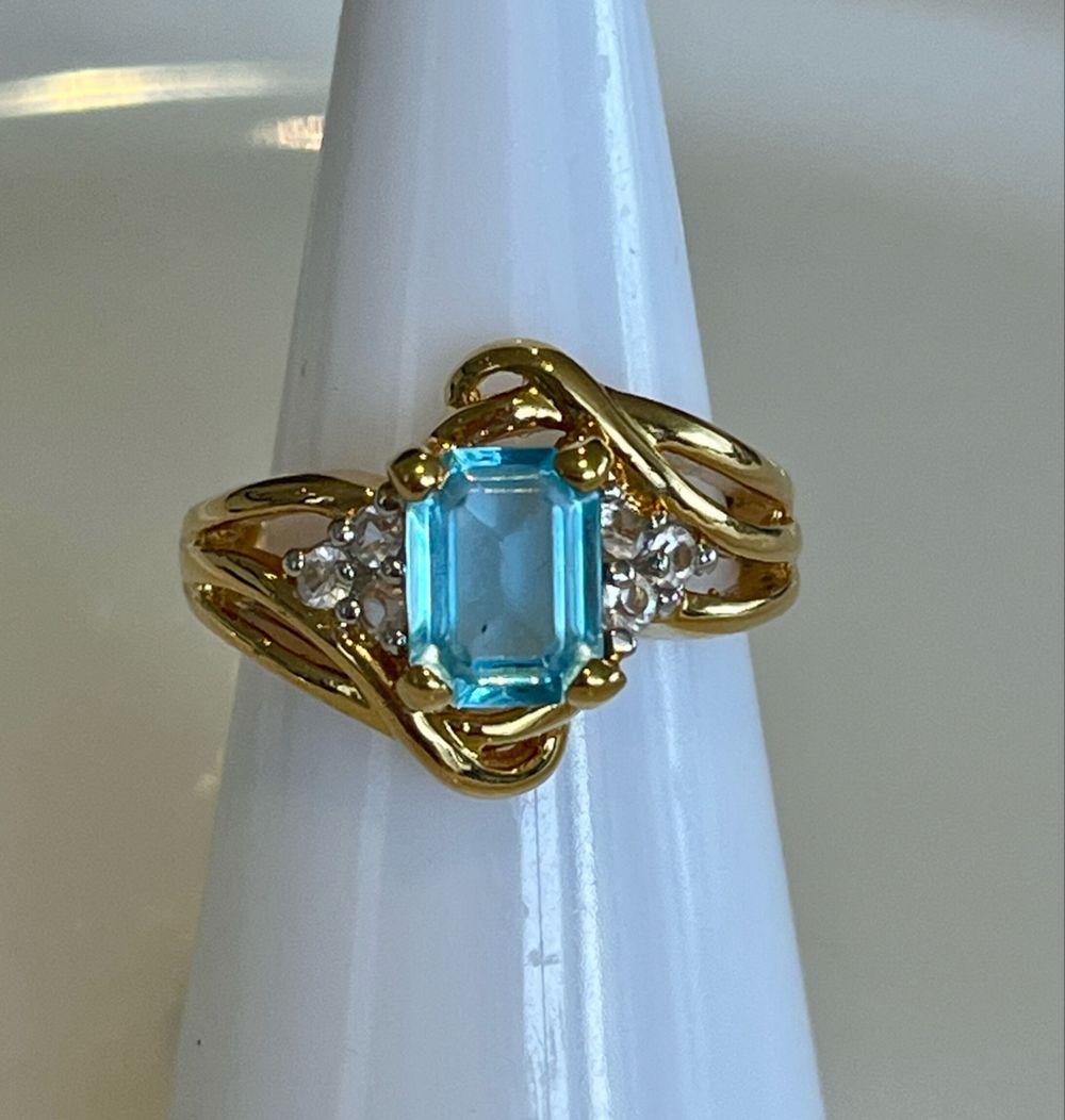⚜️VINTAGE 1990’s 18K GOLD PLATED RING SIZE 6