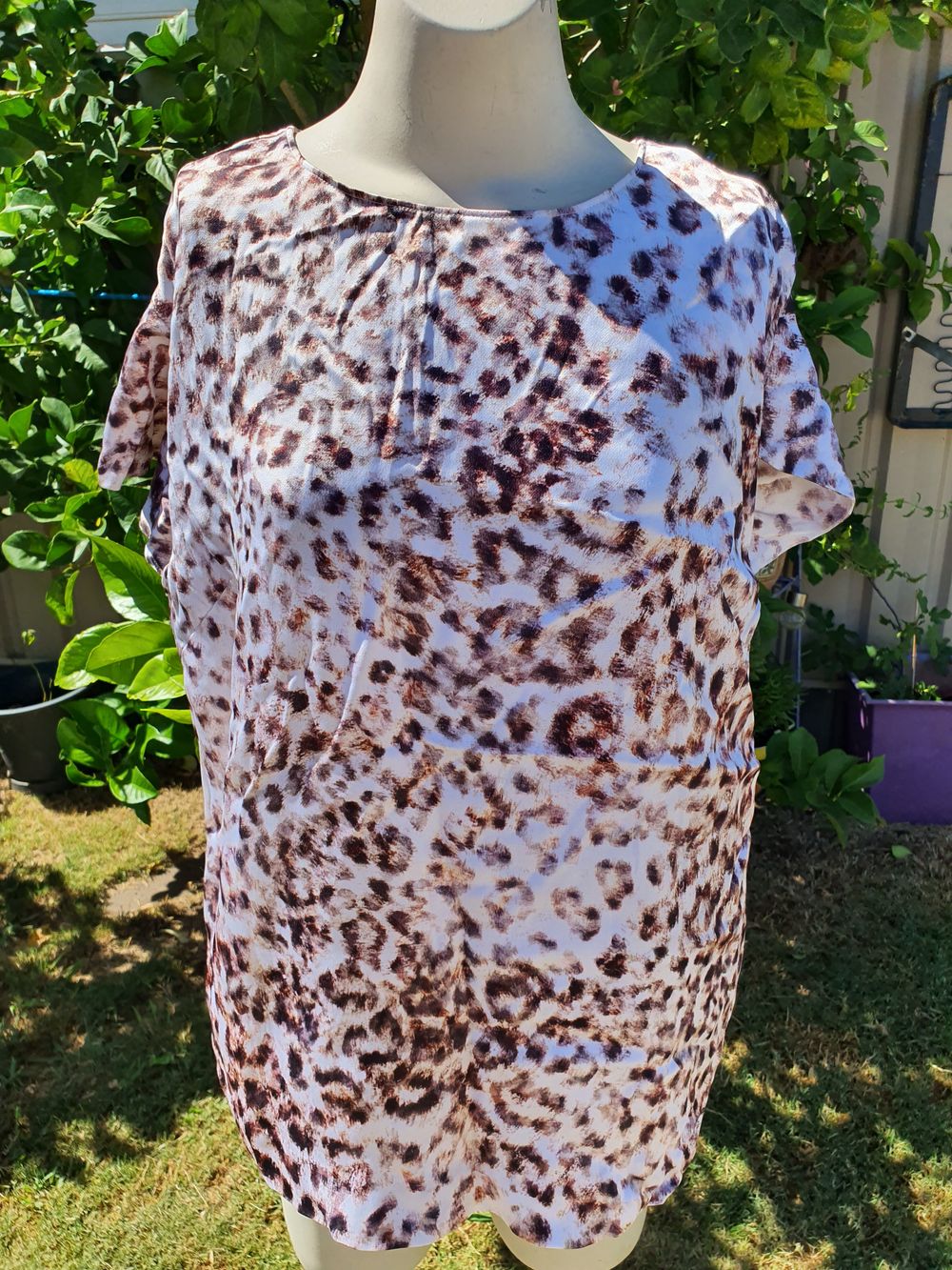 Animal print top