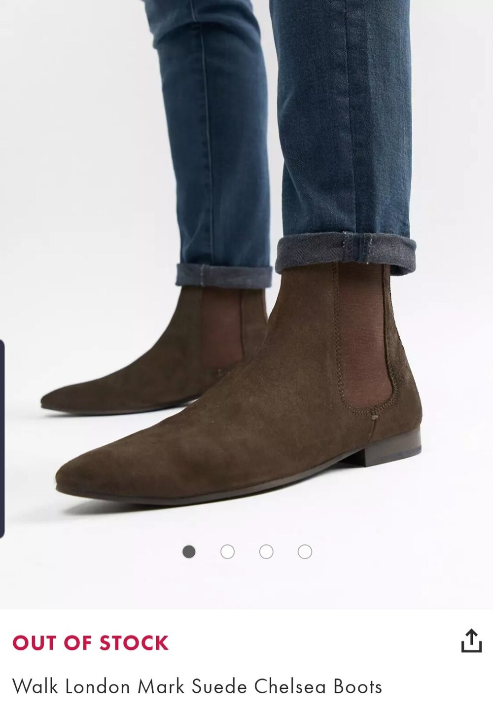 Walk london mark suede chelsea boits