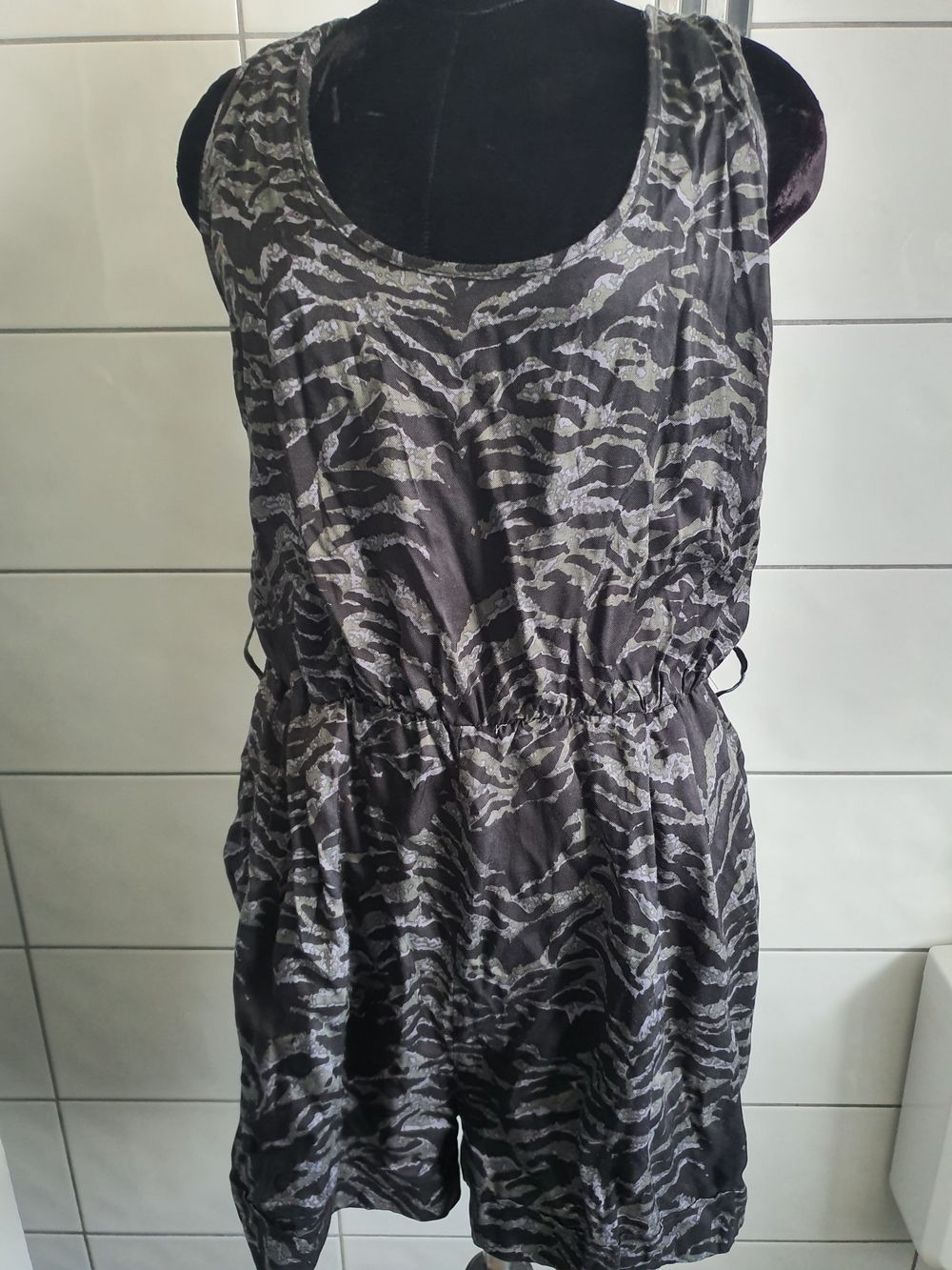 Animal print playsuit