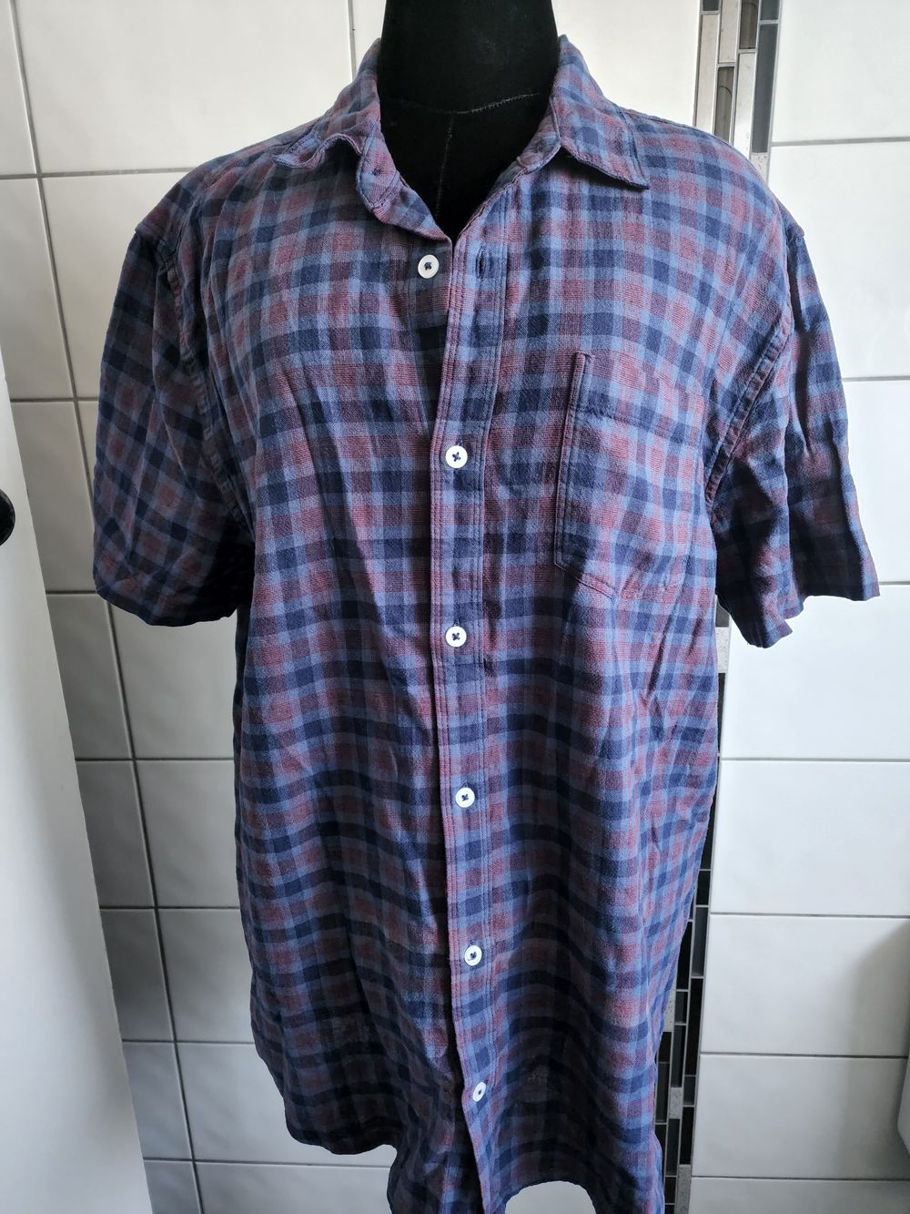 Check print shirt