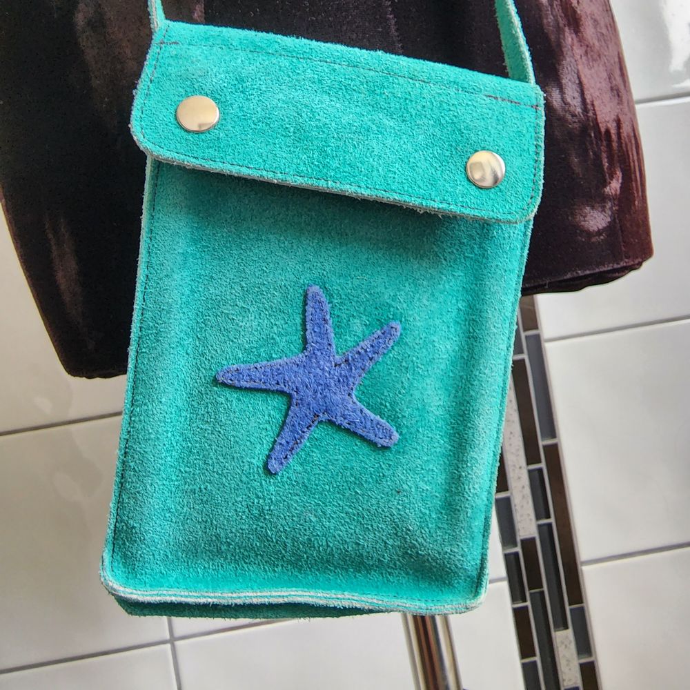 Leather cross body bag