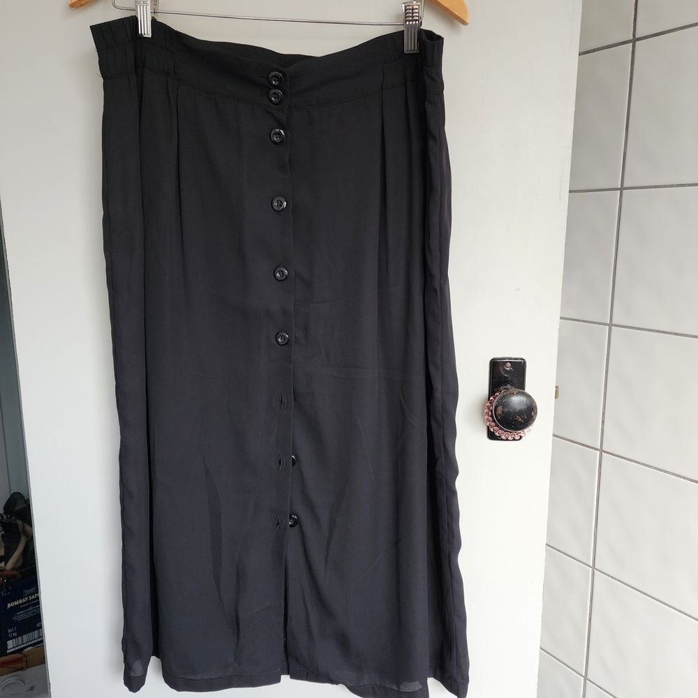 Button up midi skirt