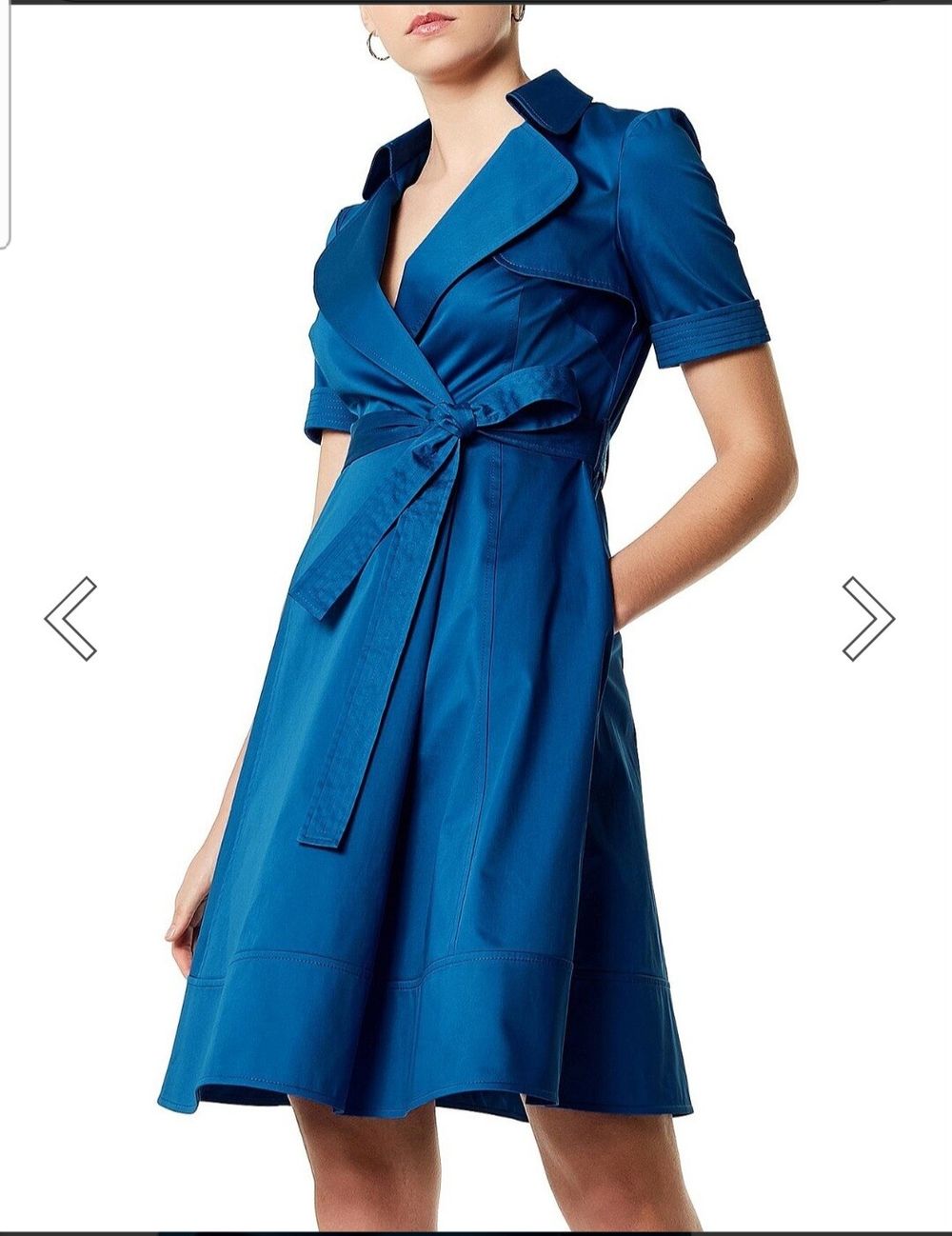 Blue trench dress