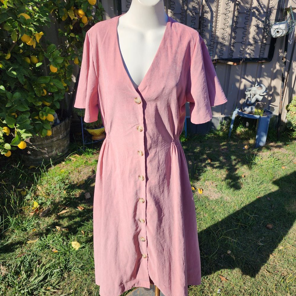 Dusty pink maxi dress