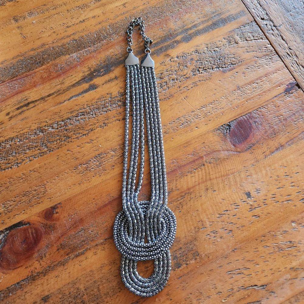 ALDO GUNMETAL CHOCKER NECKLACE