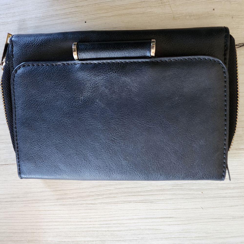 SEED BLACK WALLET/ CLUTCH /CROSSBODYBAG