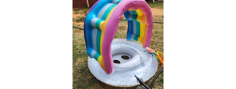 Baby floatie rainbow