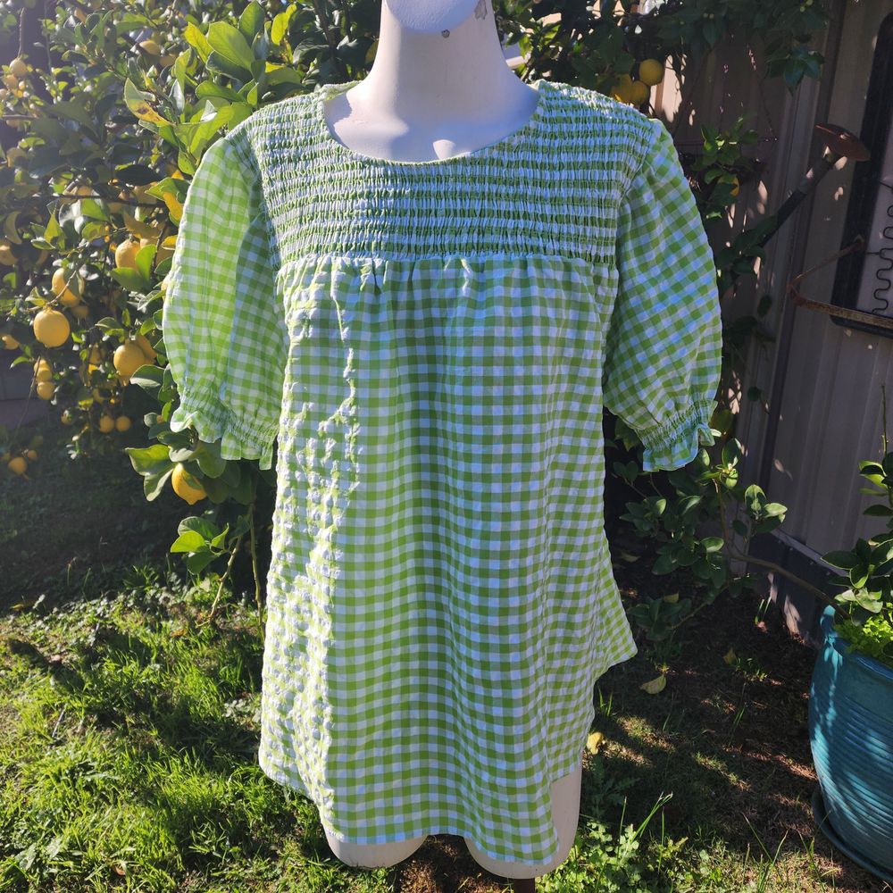 boho australia gingham top
