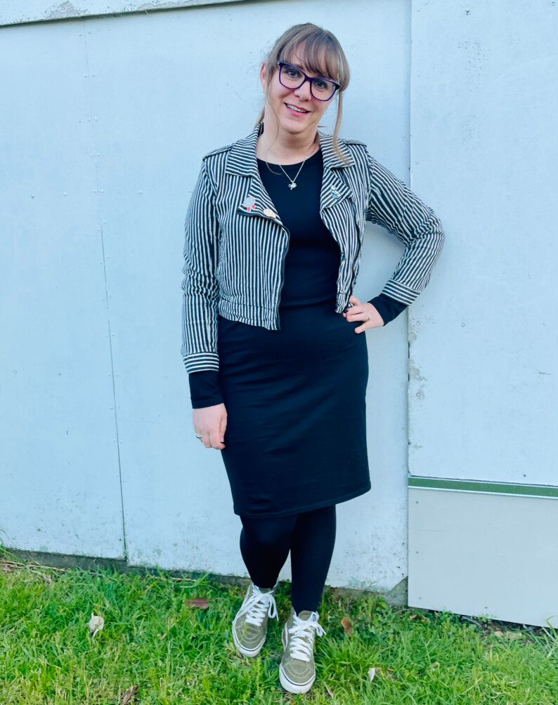As Colour organic cotton Black Midi Dress