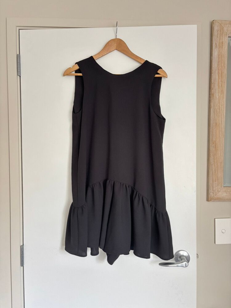 Zara Black Ladies Playsuit - Size M - LBD Romper Alternative To A Little Black Dress