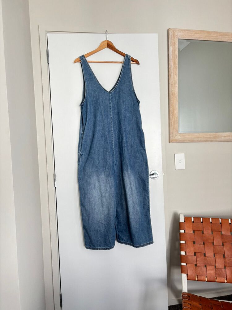 Billabong Ladies Soft Denim Jumpsuit / Pants - Blue
