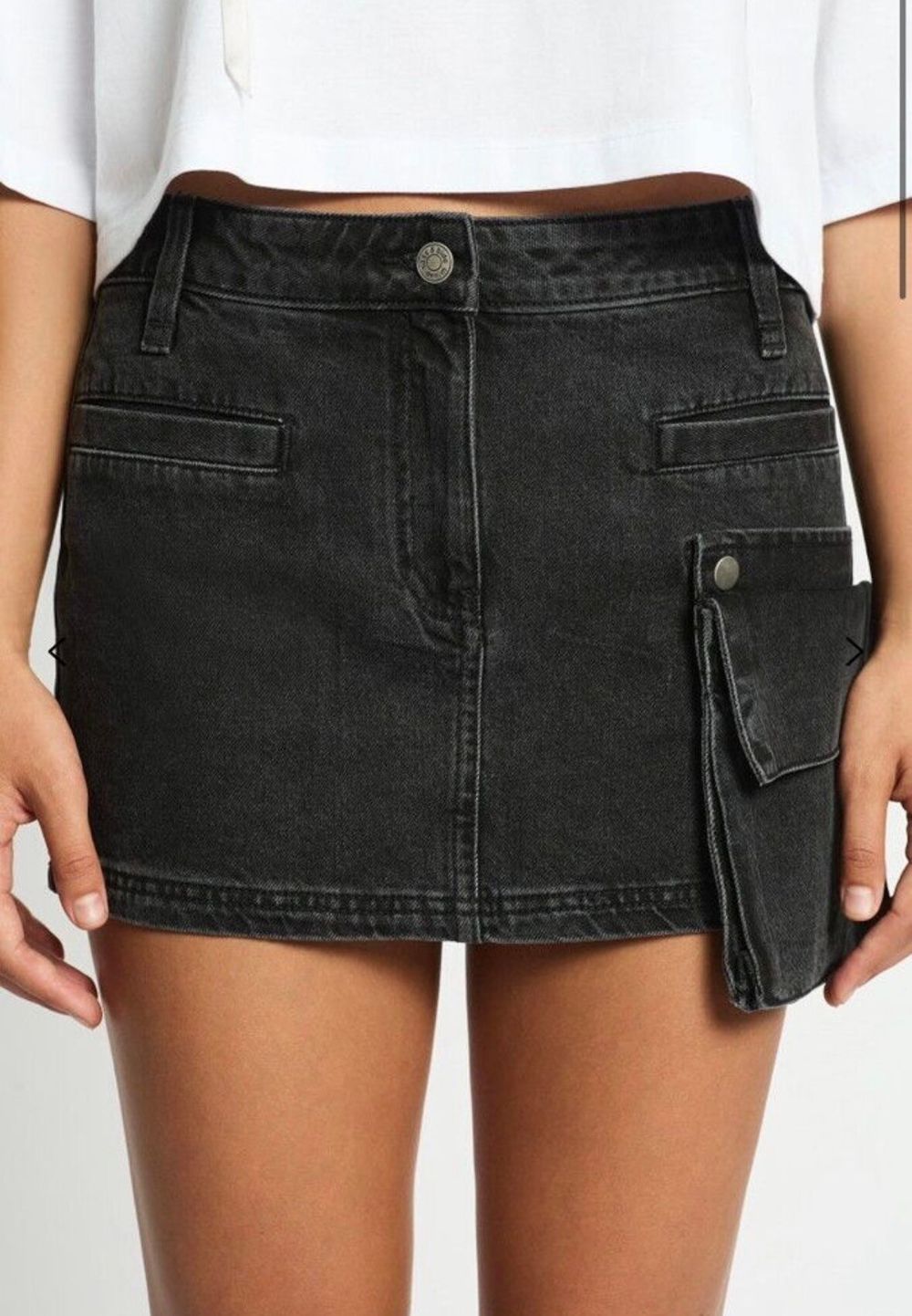Sass & Bide Black Denim Skirt - Size 14 - New with tags