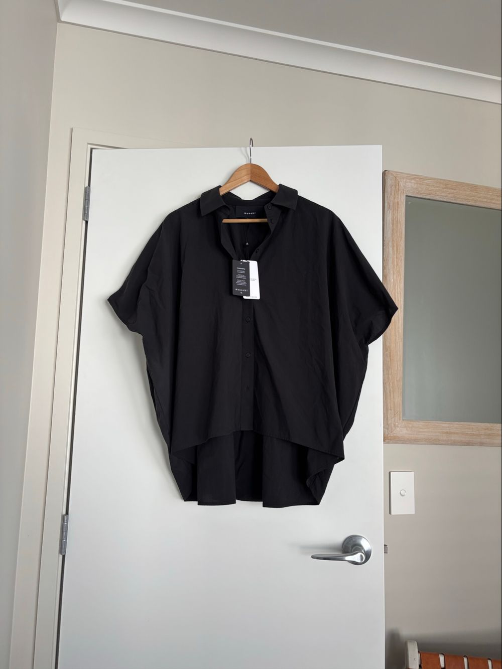 Moochi Black Short Sleeve Shirt - S/M