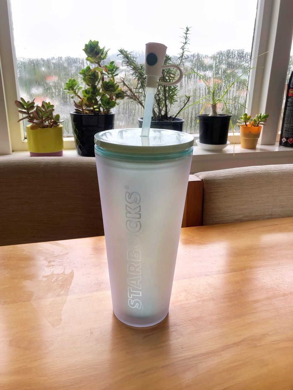 New sage green starbucks cup