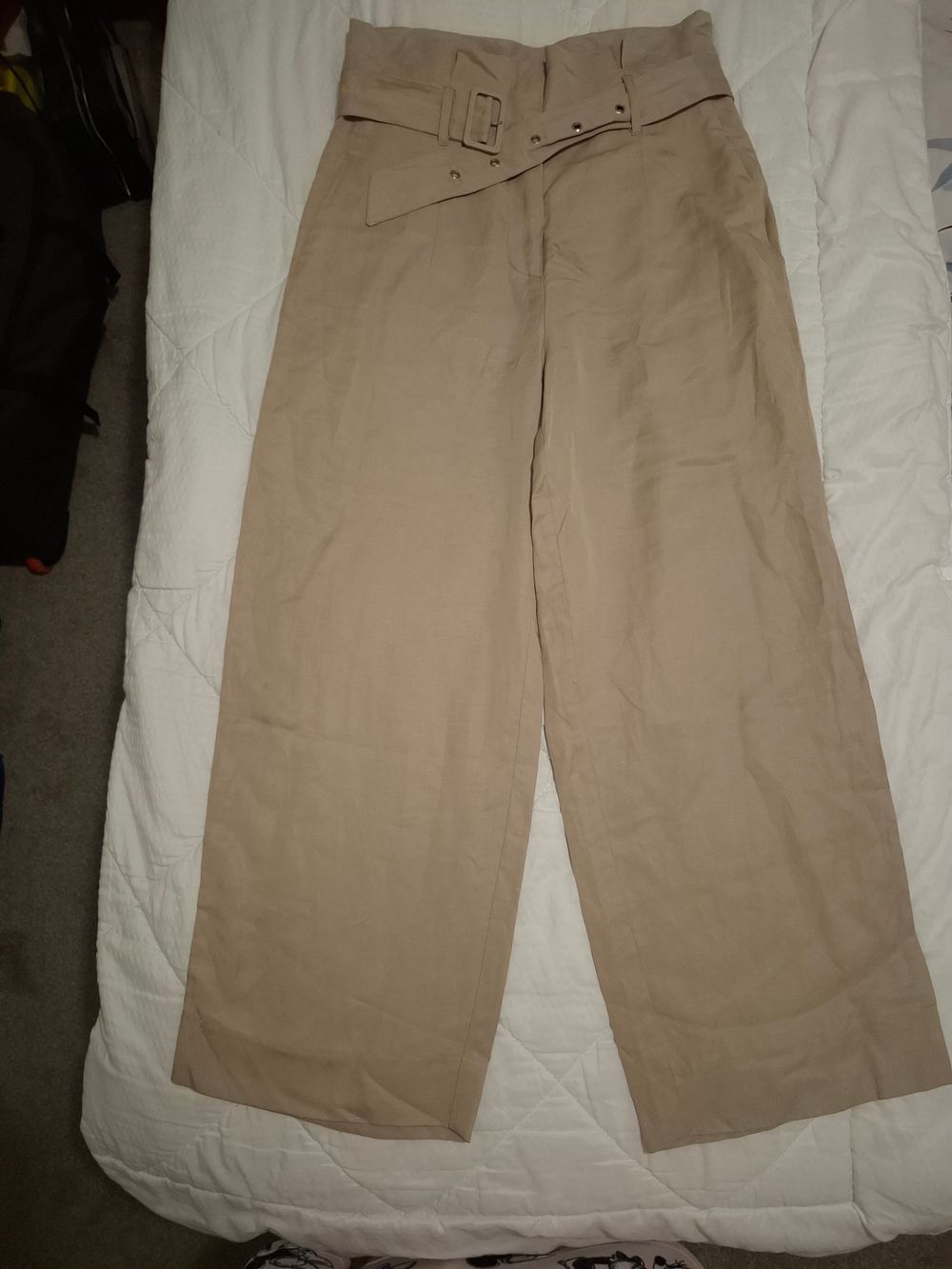 State Of Play Beige Wide Leg Pants