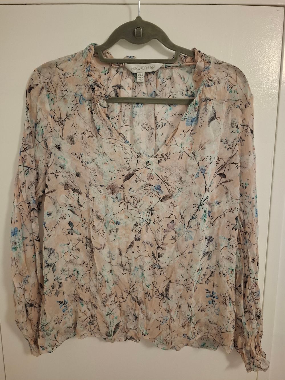 Forever New Pink Floral Top
