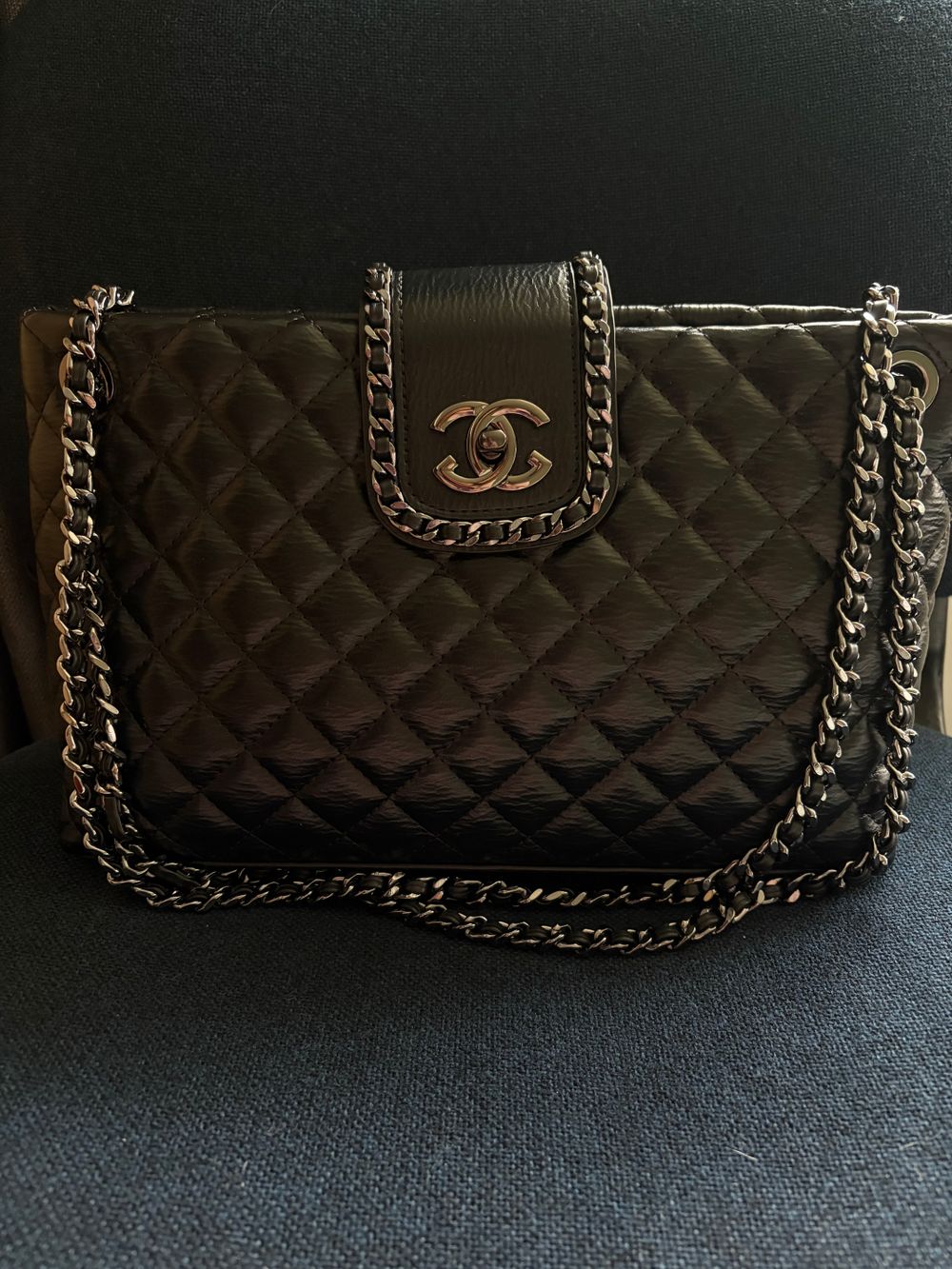 Black Quilted Handbag