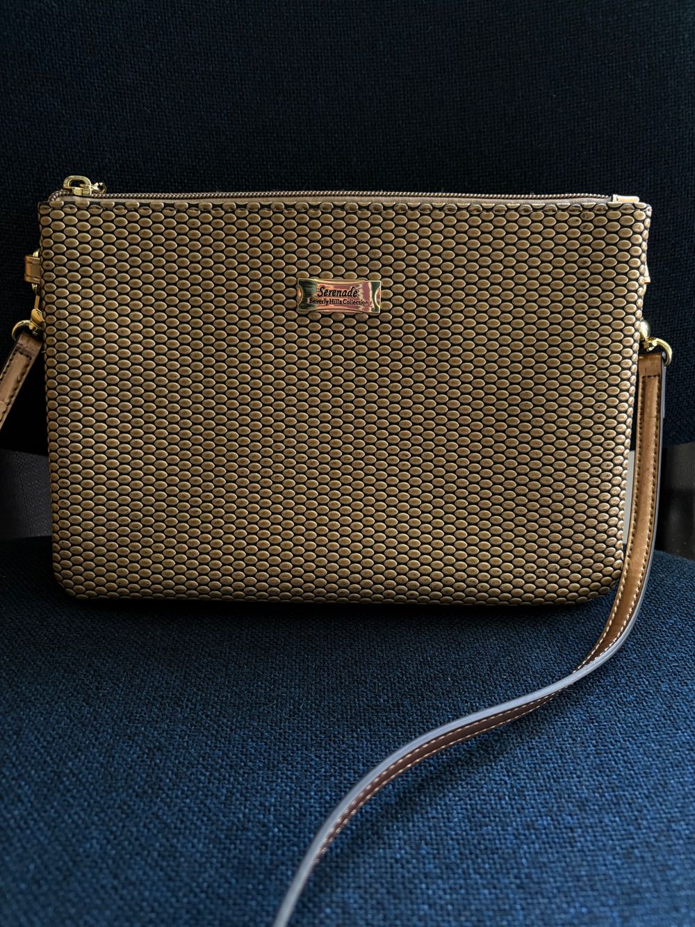 Serenade Gold tone Shoulder Bag