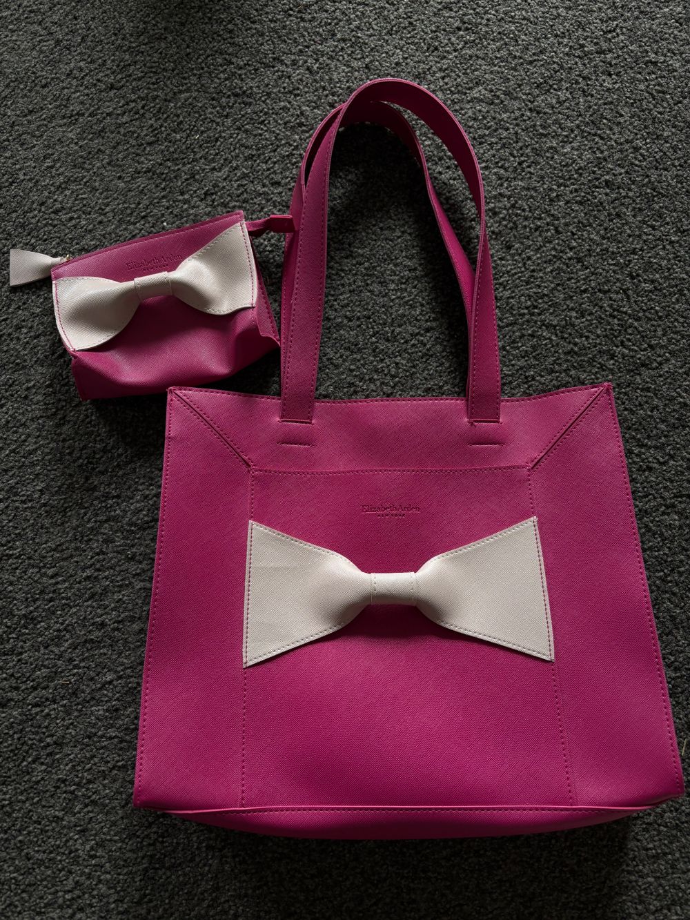 Elizabeth Arden Pink Tote Bag &Pouch