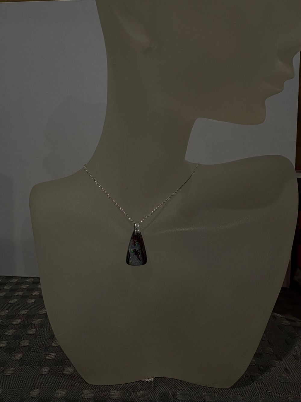 Silver 925 Opal necklace- pendant
