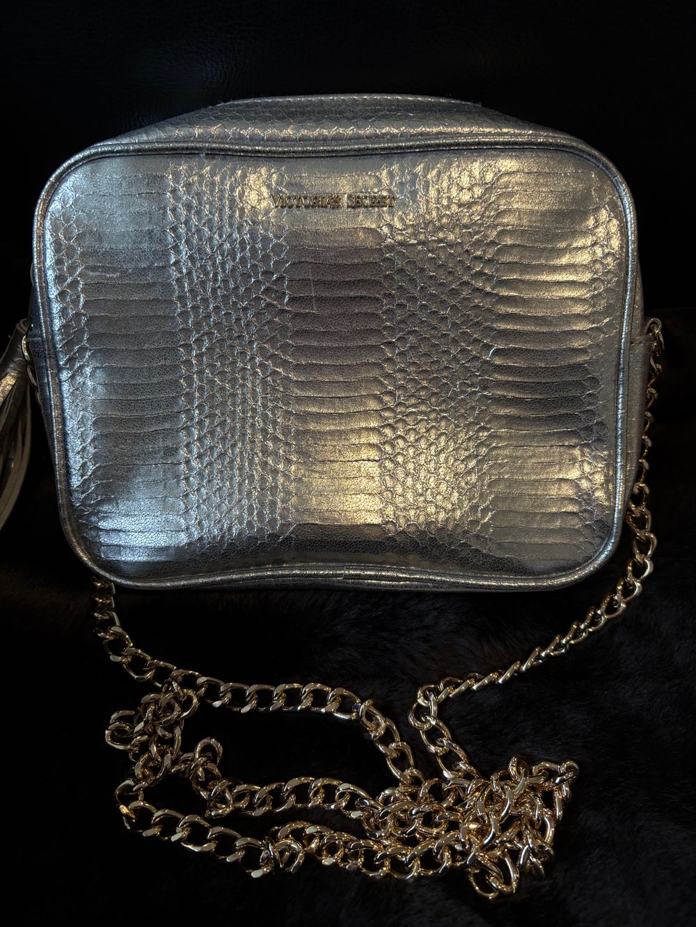 Victoria's Secret Silver Crossbody Bag