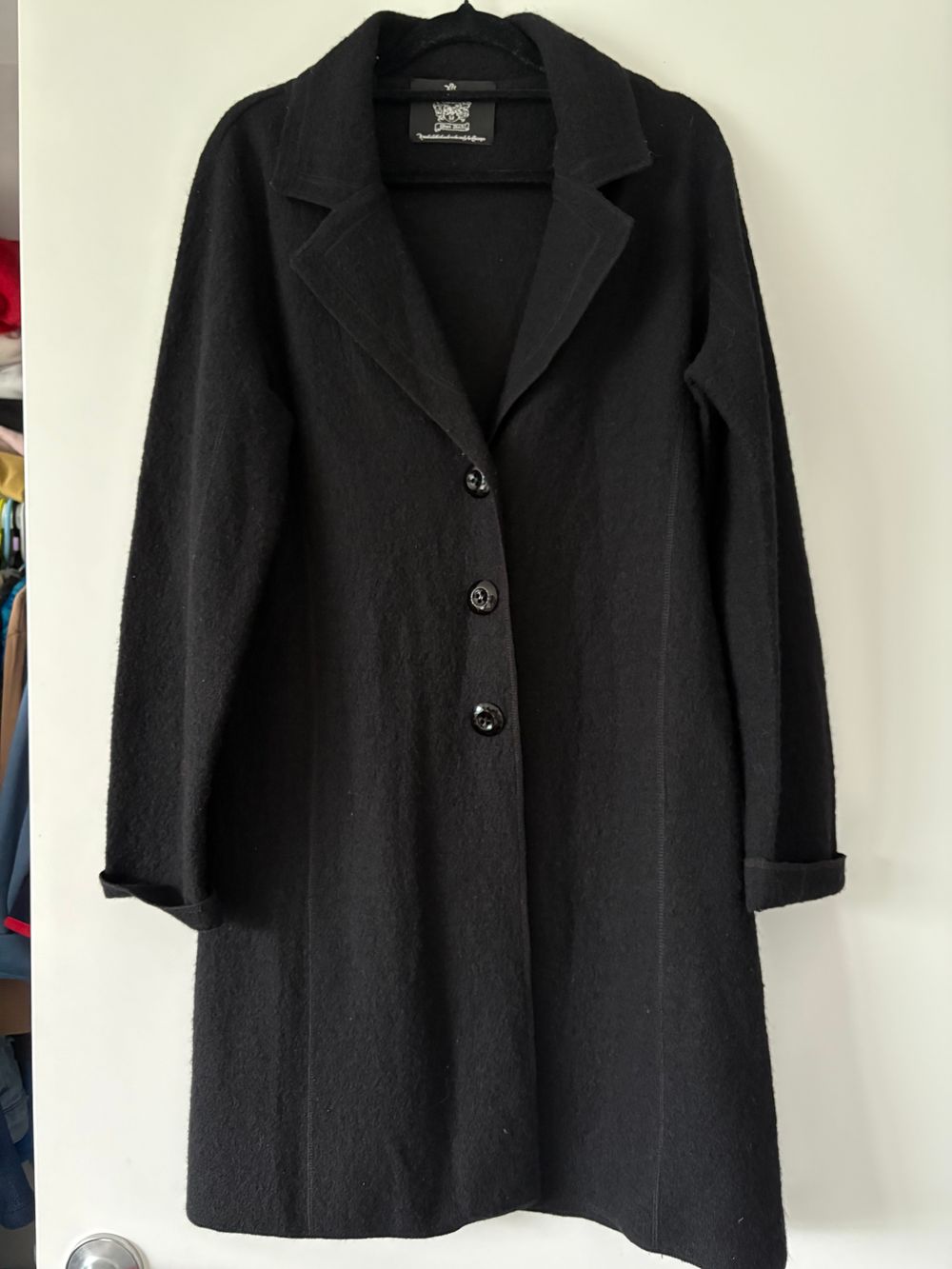 Wool Rich Black Coat