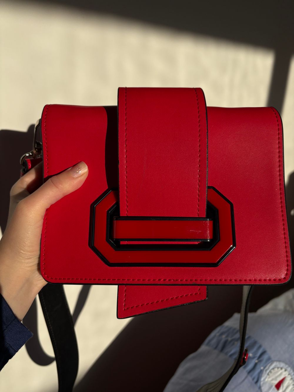 Imbellished By Bella Red Crossbody Bag