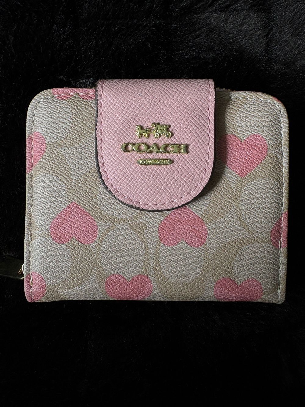Coach Pink and khaki Wallet