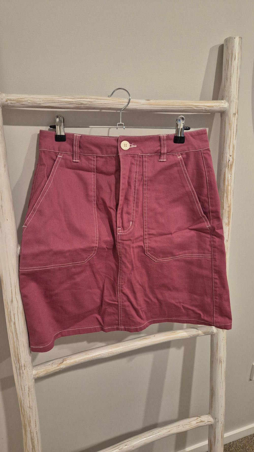 Princess Highway Denim Pink Skirt