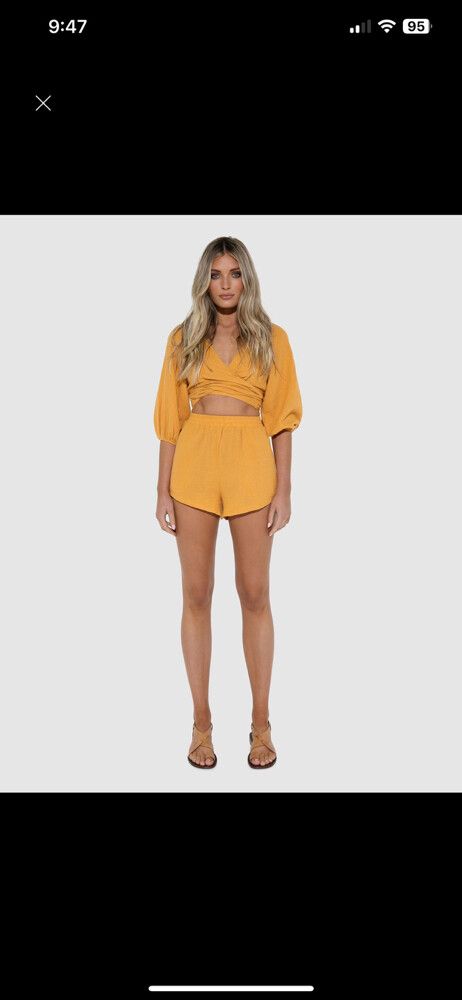 Orange Short + Top Set