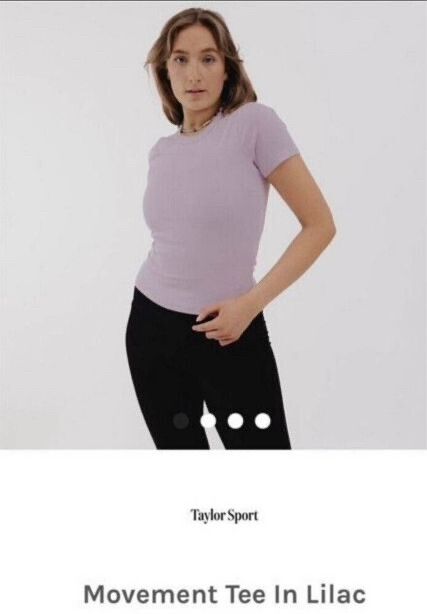 Taylor Sport Movement Tee In Lilac
