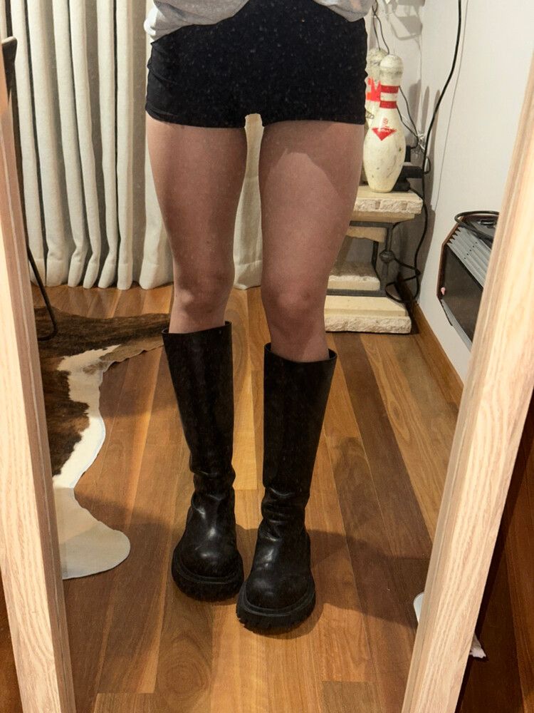 Black knee high Boots  Size 38