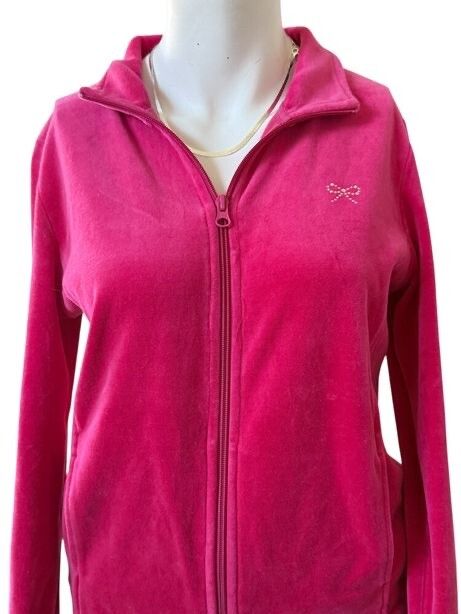 Bossini Pink Velvet Jacket Size M