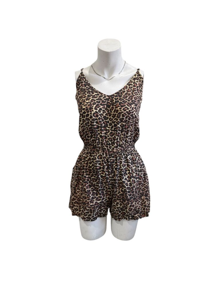 Nana Judy Brown Leopard Print Playsuit