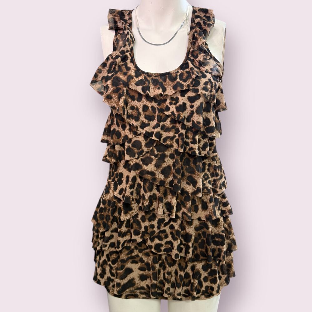 Pagani Brown Leopard Top